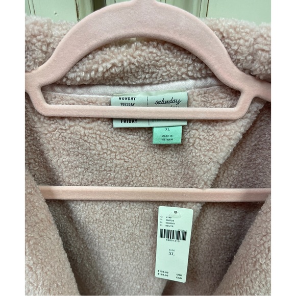 Anthropologie Leona Reversible Sherpa Jacket NWT SZ XL - Picture 7 of 10